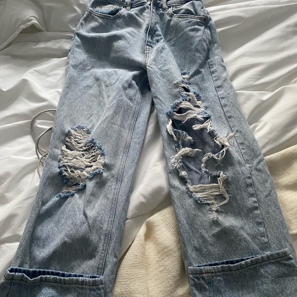 High rise denim